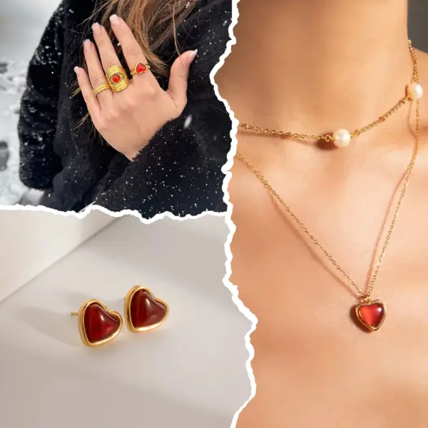 set heart lovely petite